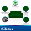 Ver imagem 3 de Sofá + 1 Poltrona para Sala de Estar Moderno Confortável Veneza Suede