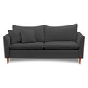 Ver imagem 2 de Sofá Living Kassia 2 Lugares 1,84m Veludo Cores Lansofbr Cores Grafite