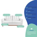 Ver imagem 5 de Kit Sofá 2 Lugares e 2 Poltronas Luxo Moderno Sala de Estar Samuel