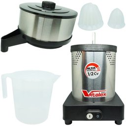 Espremedor Extrator Suco Laranja Alta Rotação Profissional Industrial 400W 1/2CV Inox Vitalex  - 4