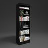 Estante para Livros 5 Prateleiras Livreiro Organizador Moderno Industrial Preto - 7