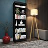 Estante para Livros 5 Prateleiras Livreiro Organizador Moderno Industrial Preto - 6