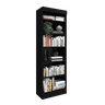 Estante para Livros 5 Prateleiras Livreiro Organizador Moderno Industrial Preto - 8