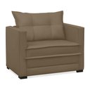 Ver imagem 5 de Poltrona Cama Retrátil Solteiro Milenni Veludo Marrom Rato B03 - D'Rossi