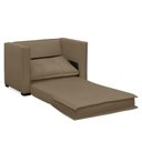 Ver imagem 6 de Poltrona Cama Retrátil Solteiro Milenni Veludo Marrom Rato B03 - D'Rossi