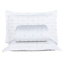 Ver imagem 1 de Kit Cobre Leito Rubine Queen Bordado Micropercal 400 Fios Colcha Liso 3 Peças Branco