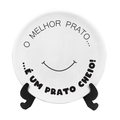 Prato Decorativo de Porcelana 15cm - Prato Cheio