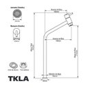 Ver imagem 7 de Torneira Banheiro Cuba Bica Alta Bancada Aço Inox Cromada para 45 Lavabo 1/4 de Volta Tkla