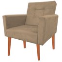 Ver imagem 2 de Kit 2 Cadeira Poltrona Consultório Escritório Recepção Reforçadas Nina Capuccino