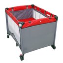 Ver imagem 1 de Berço Cercado Portátil Vira Chiqueirinho Compact Vermelho