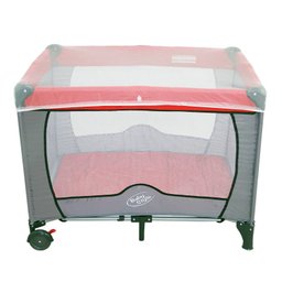 Berço Cercado Portátil Vira Chiqueirinho Compact Vermelho - 5
