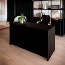 Ver imagem 1 de Balcão de Atendimento 135 cm Reto Baixo Recepção F5 Office Cor:Preto