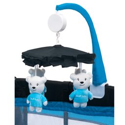 Berço Portátil Balanço Trocador Baby Style Azul - 5