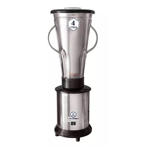 Liquidificador Industrial 4 Litros Baixa Rotação Massas Açaí Patês Maionese Potencia 700w Bivolt