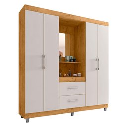 Guarda Roupa Solteiro Ambiente Cap2342 Freijó Baunilha - Araplac - 2