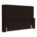 Ver imagem 1 de Cabeceira Atena para Cama Box King Size 195cm Capitonê com Frame Suede Marrom - Desk Design