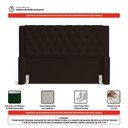 Ver imagem 3 de Cabeceira Atena para Cama Box King Size 195cm Capitonê com Frame Suede Marrom - Desk Design