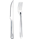Ver imagem 1 de Jogo de Talheres 24 Peças Garfo e Faca Inox Linha Moniz