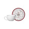 Xicara Chá C/pires Natalina Grettings 200ml (9506001) - 1