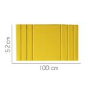 Ver imagem 2 de Painel Estofada Grécia 100CM Solteiro Courino Amarelo - D A DECOR