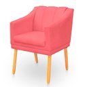 Ver imagem 5 de Kit com 2 Cadeiras Poltrona para Sala Moderna e Confortável Mila Suede