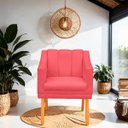 Ver imagem 2 de Kit com 2 Cadeiras Poltrona para Sala Moderna e Confortável Mila Suede