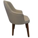 Ver imagem 4 de Kit 4 Cadeiras Decorativa Lara Suede Bege Rosado - Dominic Decor