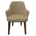 Ver imagem 3 de Kit 4 Cadeiras Decorativa Lara Suede Bege Rosado - Dominic Decor