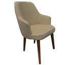 Ver imagem 2 de Kit 4 Cadeiras Decorativa Lara Suede Bege Rosado - Dominic Decor