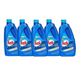 Kit 5 Limpa Bordas Desengordurante 1lt Hth Para Piscina - 1 Kit 5 Limpa Bordas Desengordurante 1lt Hth Para Piscina - 1