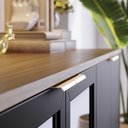 Ver imagem 3 de Buffet Aparador Decorativo 160cm Gunga Noce/preto G73 - Gran Belo