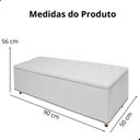 Ver imagem 7 de Kit Cabeceira e Calçadeira com Baú 140 Cm King Casal Diana Suede