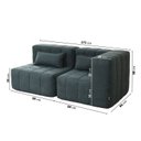 Ver imagem 3 de Sofá Modular 2 Lugares com Braço Lateral Easybox Cabecasa Madeiraoriginals