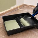Ver imagem 2 de Bandeja Pintura 1000ml Grande Reforcada Rolo Tinta Plastica Profissional Preta