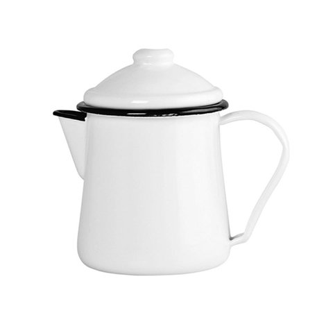 Leiteira Esmaltada Ewel Mãe Ágata Branca - 1L