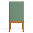 Ver imagem 4 de Kit 4 Cadeiras de Jantar Solana Linho Base de Madeira - Pallazio Cor Verde Oliva