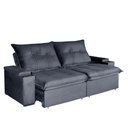 Ver imagem 1 de Sofá 4 Lugares 2,50m Retrátil e Reclinável Ravi Bom Pastor