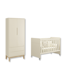 Ver imagem 2 de Quarto de Bebê Berço Evolution + Guarda Roupa 2 Portas Classic Areia Madeira Natural