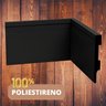 Rodapé Poliestireno 10 cm altura RFP113 PRETO - 3