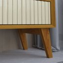 Ver imagem 7 de Rack Bancada Magnifico 212 para Tvs de até 75 Polegadas com Pes Naturale Off White - Gelius