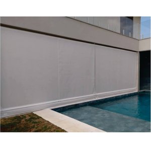 Toldo Cortina Cinza - 3,20m x 2,20m - kit completo