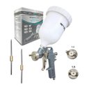 Ver imagem 2 de Pistola de Pintura 600ml Tipo Gravidade Stels e 3 Bicos 1.2mm, 1.5mm e 1.8mm