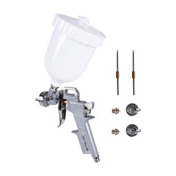 Pistola de Pintura 600ml Tipo Gravidade Stels e 3 Bicos 1.2mm, 1.5mm e 1.8mm - 1