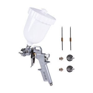 Pistola de Pintura 600ml Tipo Gravidade Stels e 3 Bicos 1.2mm, 1.5mm e 1.8mm