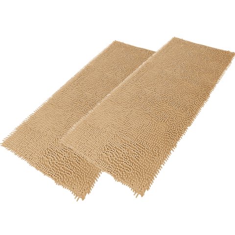 Kit 2 Passadeira Antiderrapante Bolinha 1,00m X 50 Cm Khaki