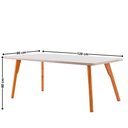Ver imagem 2 de Sala de Jantar Mesa Malta 120cm Tampo Laqueado com Vidro Canto Moeda e 4 Cadeiras Malta Premium