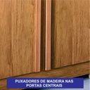 Ver mais imagens de Guarda Roupa Casal Prime 06 Portas 06 Gavetas Reflecta e Pé 100% MDF Yescasa Off White/Cinamomo