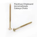 Ver imagem 4 de Kit 500 Peças Parafuso Chipboard Cabeça Chata Phillips 4.5x35 Bicro