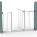 Ver imagem 4 de GRADE PORTÃO PET BEBÊ DIVISOR AMBIENTE 123 a 128 CM BRANCO