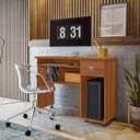Ver imagem 2 de Mesa para Computador Pequena 90cm Gaveta Vicenza Lukaliam Jequitiba